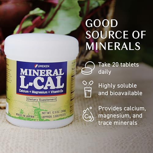 Mineral L Cal Calcium with Vitamin D3 (3600 Count (Pack of 2))