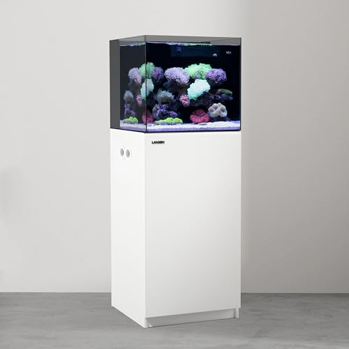 Wooden Aquarium Stand & Cabinet (W17.7xD17.7xH31.5in(45x45x80cm) / White)