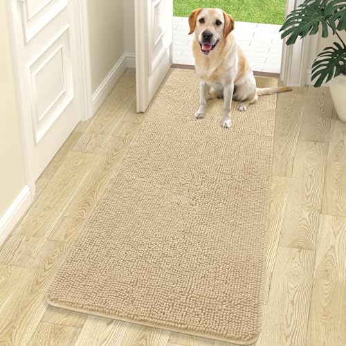 Dog Door Mat for Muddy Paws 70x24 (Sand / 70" X 24")
