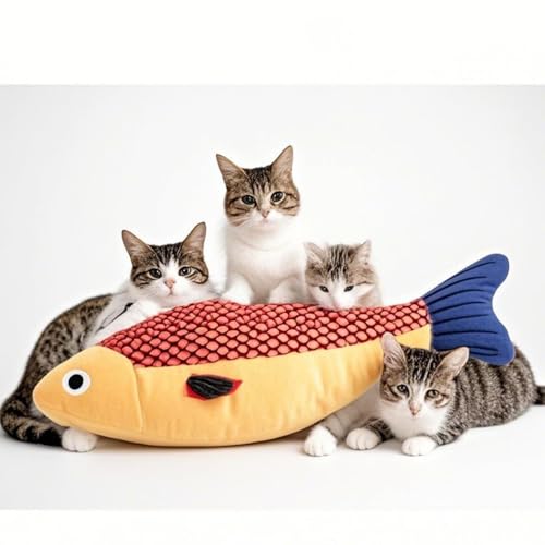 Interactive Catnip Fish Kicker Toy for Indoor Cats