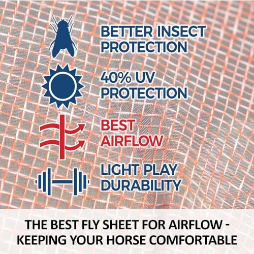 Ripstop Nylon Mesh II Horse Fly Sheets (Horse Size 86 / Euro Surcingle / Lilac)