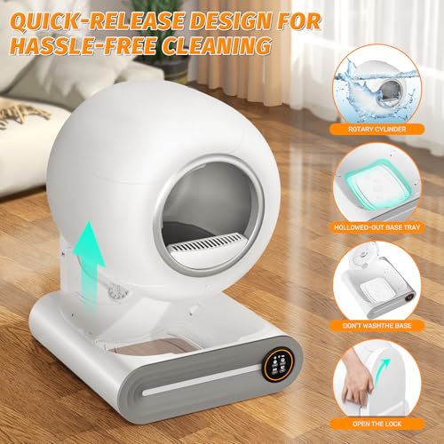 Self Cleaning Cat Litter Box (White)
