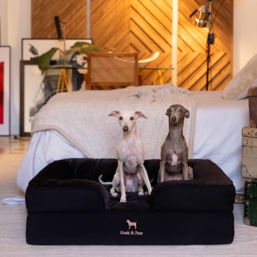 Dog Bed Orthopedic Memory Cooling Foam (Black - DE / Large)