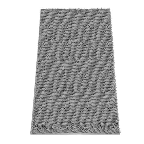 Absorbent Dog Door Mat for Muddy Paws (72"L x 36"W x 1" Th / Light Grey)