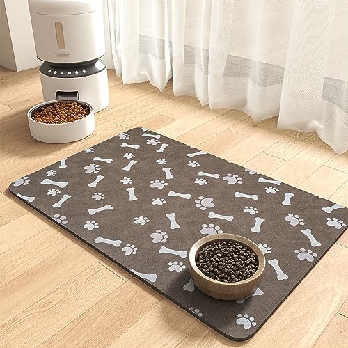 Absorbent Pet Feeding Mat (MP-BROWN / 23"x34")