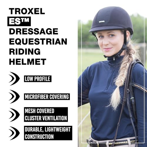 ES Sleek Horse Riding Helmet (Black / Small (6-5/8 - 7))