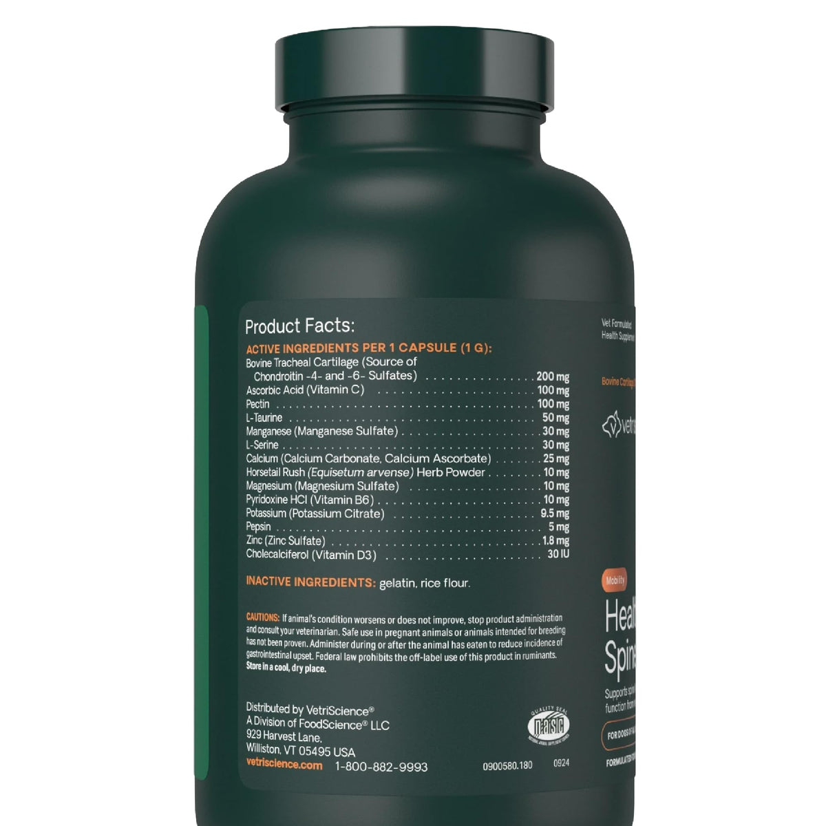 Healthy Spine & Disc for Dogs (180 Capsules)