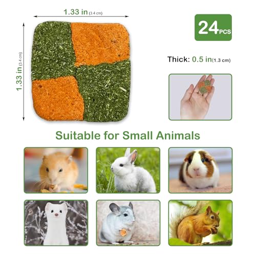 24 PCS Rabbit Chew Toys