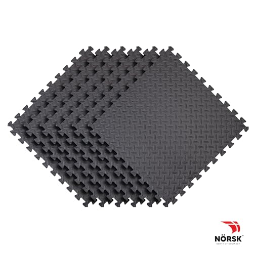 Diamond Plate EVA Foam Gym Floor Tiles (Grey / 24 Tiles - 96 Sq. Ft.)