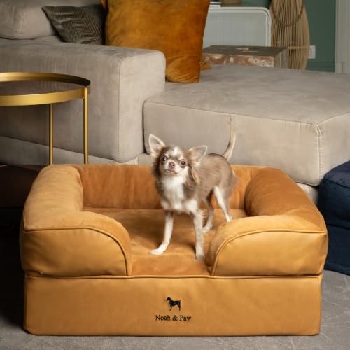Dog Bed Orthopedic Memory Cooling Foam (Camel - LE / Medium)