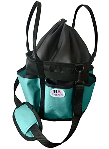horse Grooming Organizer Tote Bag (Turquoise)