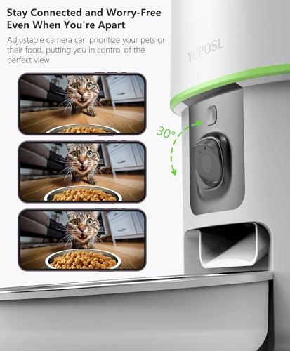 Automatic Cat Feeder with Camera (4L - White)