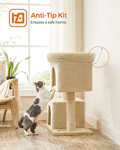 Cat Tree 33.1 (L (23.6"L x 15.7"W x 33.1"H) / Beige)