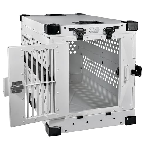 Aluminum Collapsible Dog Crate (White / 30.6"L x 22.8"W x 25.7"H)