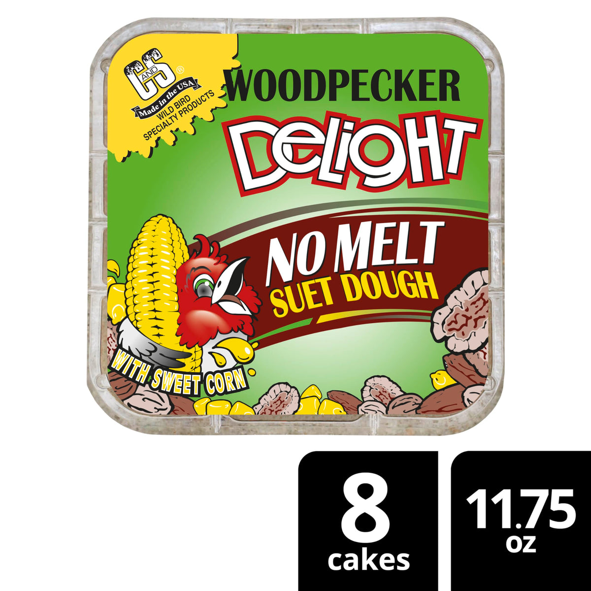 Woodpecker Delight No Melt Suet Dough (1.47 Ounce (Pack of 8) / Woodpecker, 8 Pack)