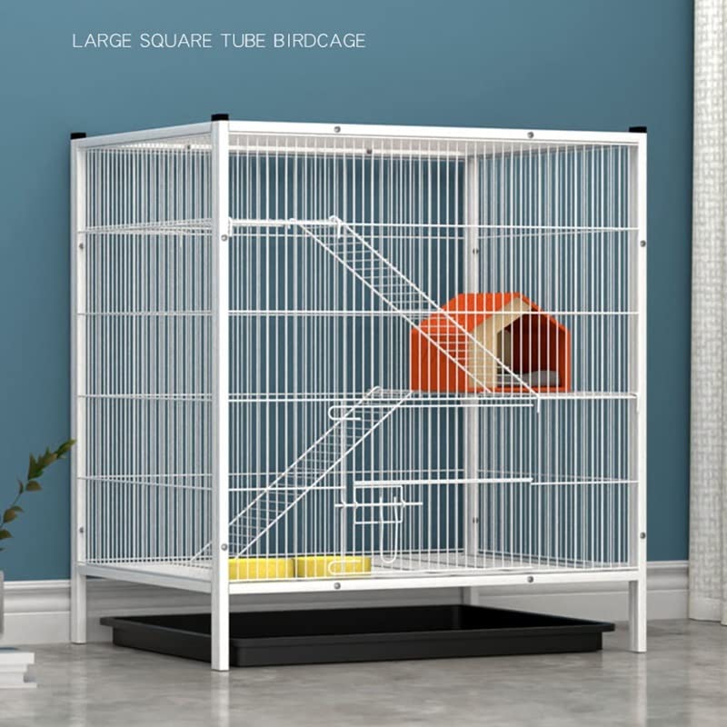 Large Bird Cage Parrot Bird Cage Stainless Steel Metal Bird Cage Outdoor Birdhouse Bird Perch Holde Bird Cage