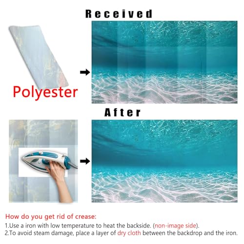 72X18IN Natural Undersea Aquarium Background (Sea / 72X18in/180X45cm)