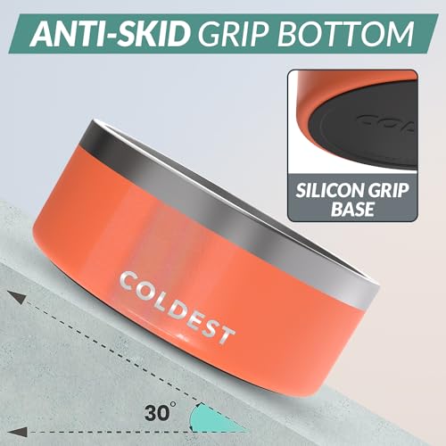 Coldest Dog Bowl (100 oz / Candy Red Glitter)