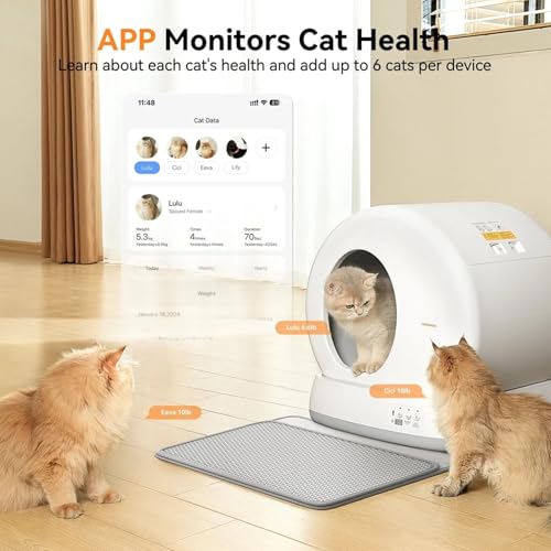 Self Cleaning Cat Litter Box Safety Sensors