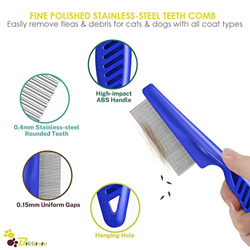 4 Pack Flea Lice Comb (Large)