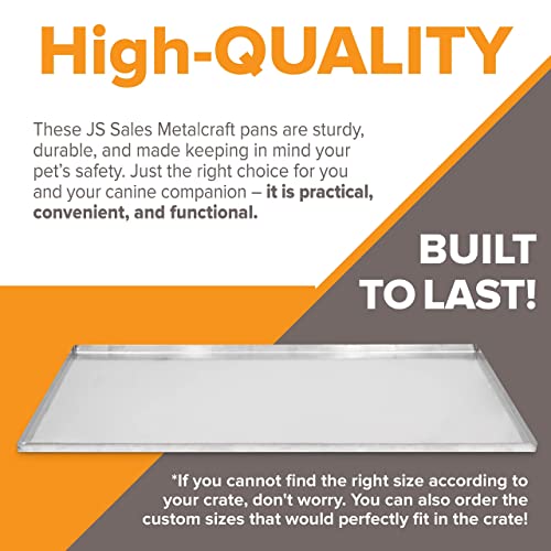 Metal Dog Crate & Kennel Replacement Tray (Stainless Steel / 41.5"L x 23.0"W x 1.0"H)