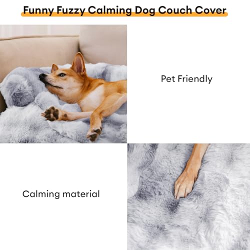 Dog Couch Bed (X-Large / Tie-dye Grey)