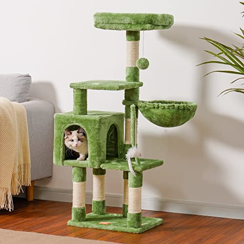 Cat Tree with Toy (Green / 43.3 inch)