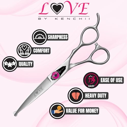 Love Dog Grooming Shears (6.5" Ball Tip Straight)