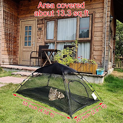 AICHIFAN Mini Cat Tent for Outside Playpen Pop Up Indoor Pet Cat Enclosures Portable Sunshade and Anti