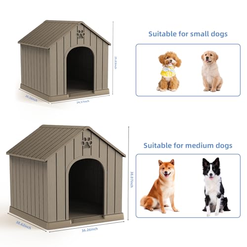 Dog House Outdoor (Grey / 26.26*24.57*25.83)
