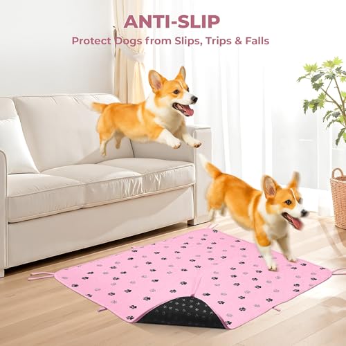 Washable Pee Pads for Dogs (Pink / 36*41 Inch (Pack of 2))