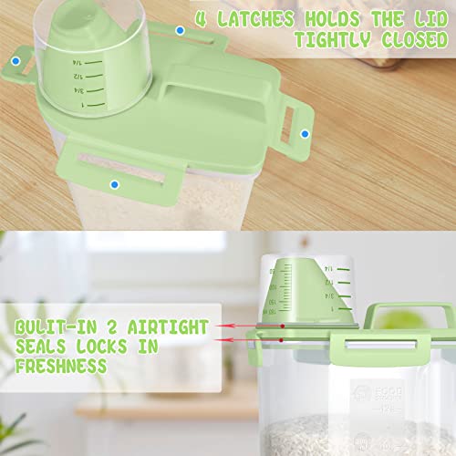 Small Rice Storage Container (3Qt-Green)