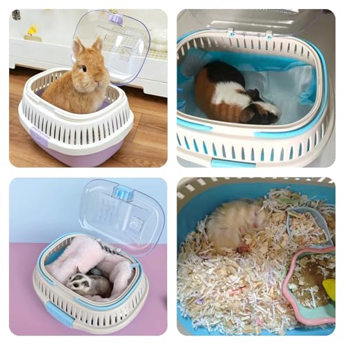 Hamster Carrier Portable Guinea Pig Carrier 13 X 11 X 8 in (Purple)