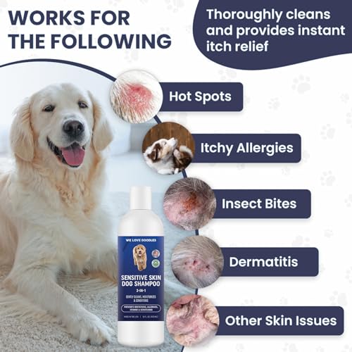 Dog Shampoo for Sensitive Skin with Oatmeal & Aloe