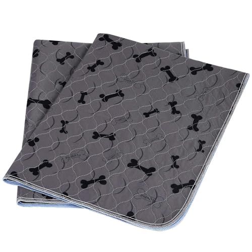 Washable Dog Pee Pads with Free Grooming Gloves (48x72 Inch (Pack of 1))