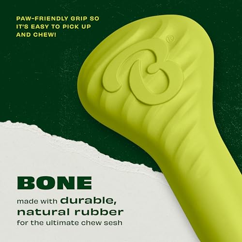 Natural Rubber Dog Bone Chew Toy (Large)