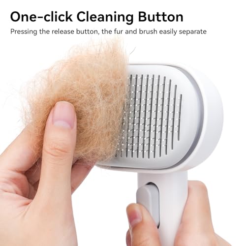 Cat Brush for Shedding (White)