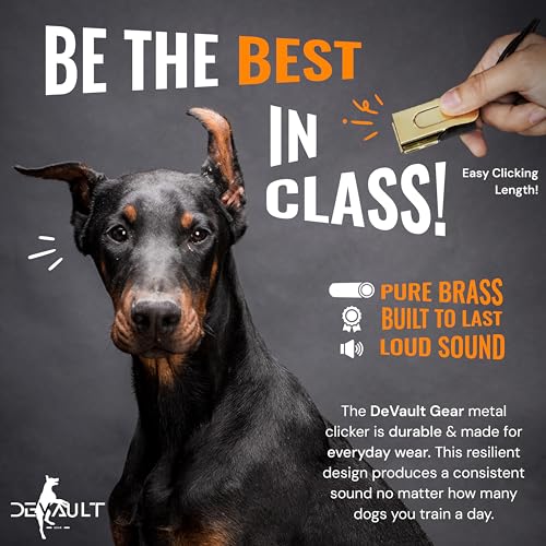 Metal Clickers for Dog Training (5 Pack / Black)