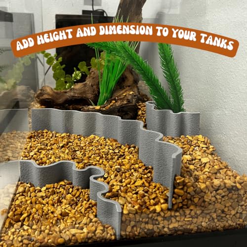 REEFSHAPE Aquarium or Terrarium Substrate Cliffs Combo Pack (Cliff Combo, Gray)
