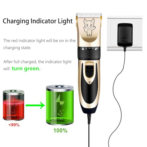 Dog Clippers for Grooming Low Noise (Gold)