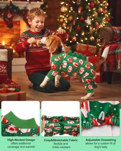 Dinosaur Costume Halloween Christmas Dog Pajamas (X-Small / Gift Boxes)