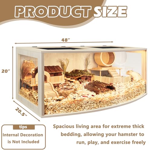 Hamster Cage Chew Proof Wood (48"L x 20"W x 20"H)
