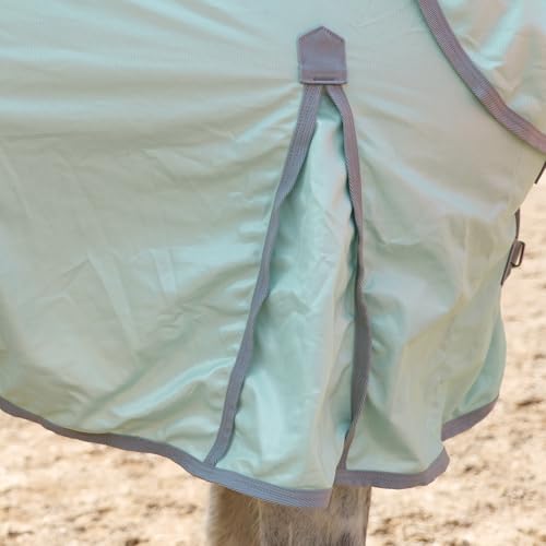 Horse Fly Sheet with Removable Neck Cover & Belly Wrap (Green / 75)