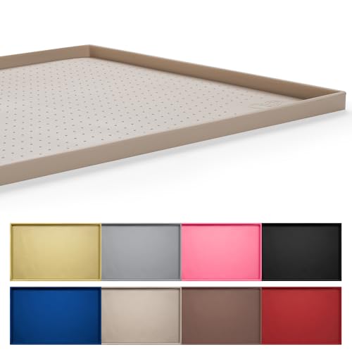 Dog Feeding Mat (Taupe / 28"l X 18"w)