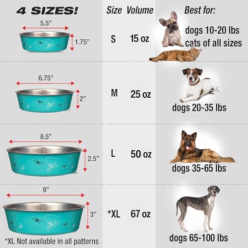 Bella Dog Bowls (Dragonfly / Large (35-65lbs))