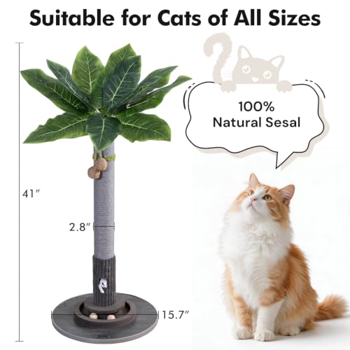 35"Cat Scratching Posts (Grey)
