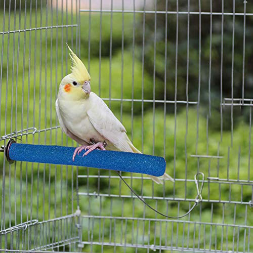 6 PCS Bird Perch Stand Toy Wood Parrot Paw Grinding Stick Perch Stand Platform Parakeet Cage Accessories Exercise Toys for Budgies Cockatiel Conure