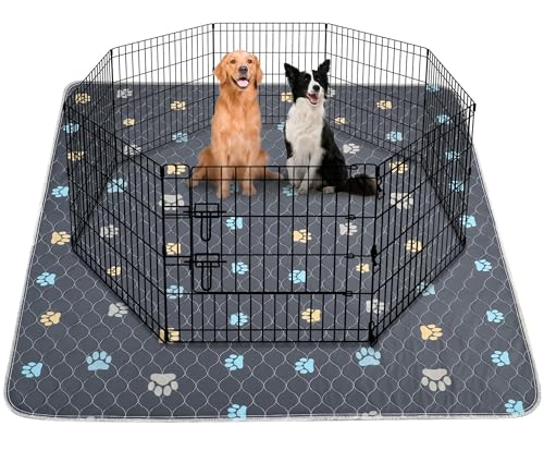 Washable Pee Pads for Dogs (Colour Paws / 72*72''-2pcs)