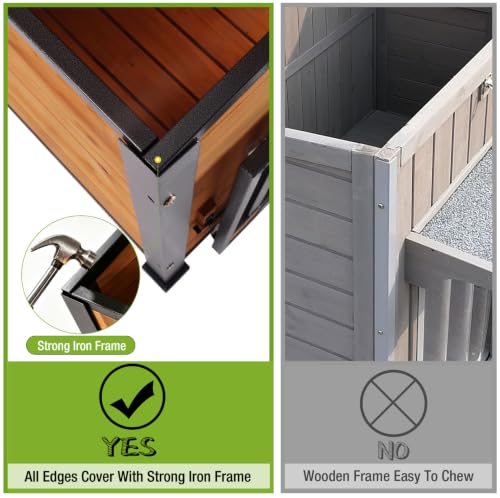 Dog House Outdoor Dog Kennel with Chew
