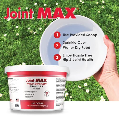 TS Joint Supplement Vet Formulated Pain & Inflammation Relief Treats Hip Dysplasia & Arthritis (Granules (120 Doses))